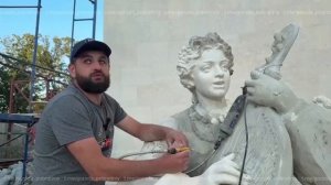 Скульпторы Санкт-Петербурга продолжают работать над Драмтеатром Мариуполя