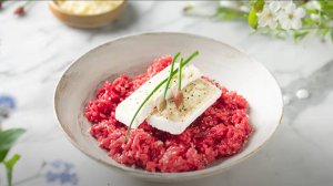 Ризотто со свеклой и сыром бри