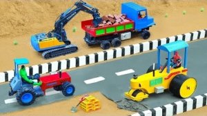 DIY Tractor Mini Brick Truck Rescue & дорожный каток | Научный проект по строительству современной