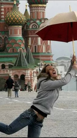 Москва.Красная площадь.Ливень