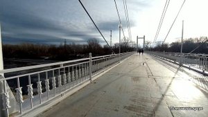 Оренбург. Набережная зимой.