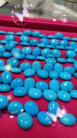 20250722-7 Natural Turquoise Sterling Treatment Cabochon Blooms Wrist Starlight