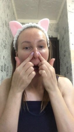 Морщим нос #носогубки #гимнастикалица #лифтинглица #убираемносогубки #массаждляносогубок #массаж