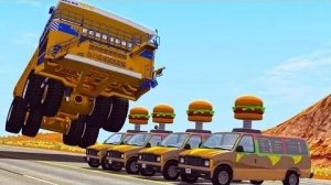 Аварии на BeamNG Drive – прыжки, трюки и неудачи #1