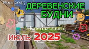 #8|25 Болталка из моего огорода|Теплицы,лебеда,цветы,пчелы,осы, куры,ласточки|Мои деревенские будни