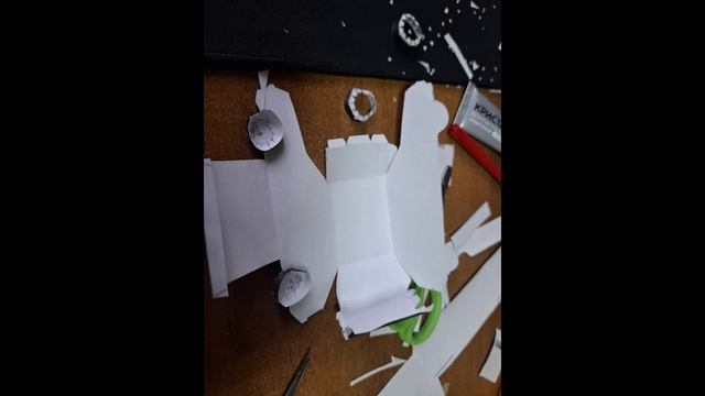 Сборка модели ВАЗ 2108 из бумаги