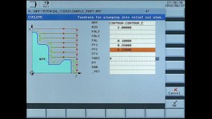 SINUMERIK 808D Tutorial Turning Part 13 - Cycle95 Stock removal-(1080p)