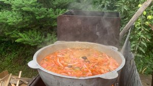 Вкусная солянка в казане🔥