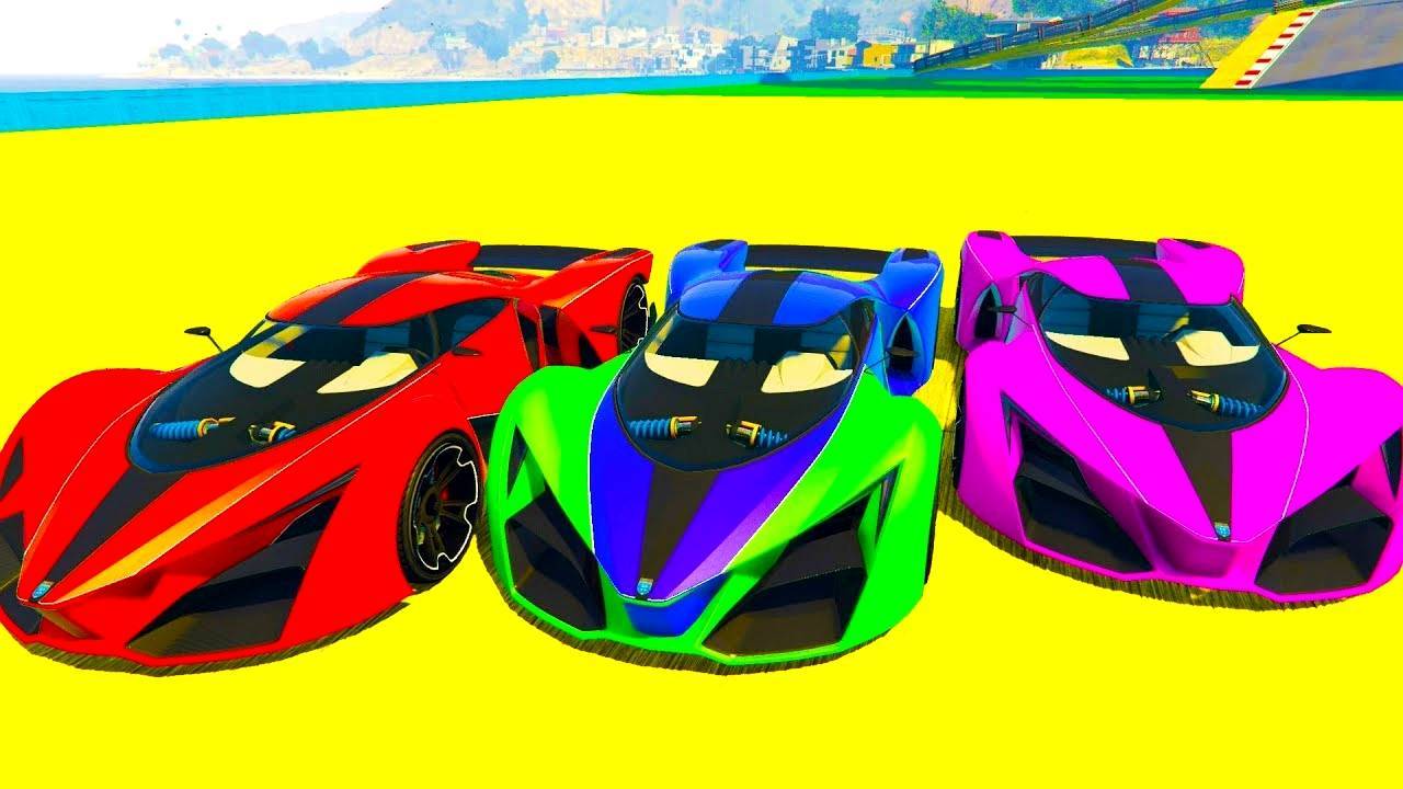 Мультики для детей про машинки - Супергерои на спортивных машинах - Смотреть мультфильмы для малышей