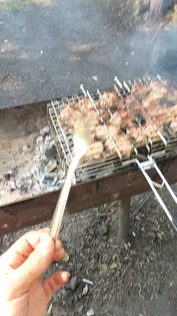 Удивительная вилка к шашлыку!