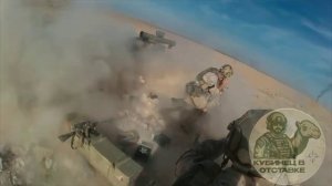 Работа военнослужащих 561-го АСЦ Сил специальных операций из тяжёлого вооружения в Ливии. Кадры-...