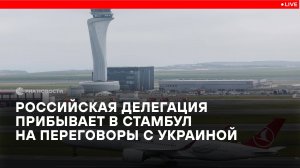 Российская делегация прибывает в Стамбул на переговоры с Украиной