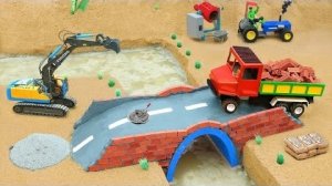 Научный проект "Торнадо разрушает мост" Восстанавливает его с помощью бетона, кирпича и дорожного