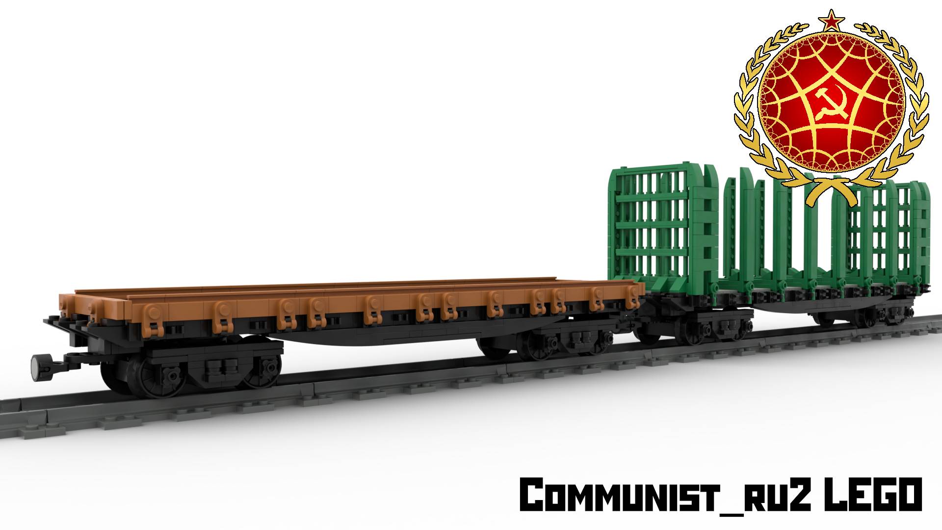 Вагон-платформа модели 13-401 из ЛЕГО (инструкция по сборке) смотреть онлайн