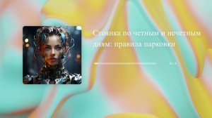Стоянка по четным и нечетным дням: правила парковки