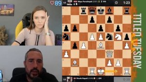 СОМНИТЕЛЬНО, НО ДЕРЖИМСЯ! // FM NICOLO NAPOLI vs WCM МАЙЯ ПОРОЖНЯК #шахматы #chess #scacchi