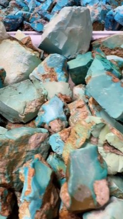 20250722-5 Natural Original Turquoise Rough Treasures Carved by Time