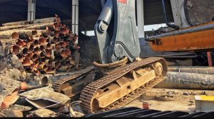 😱😮⚡Утилизация бульдозером с помощью VTN SCRAP SHEAR CI7000 — ЧАСТЬ 2