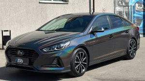 Оклейка кузова цветной полиуретановой пленкой и антихром - Hyundai Sonata