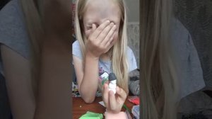 лепим с Костиком снеговика