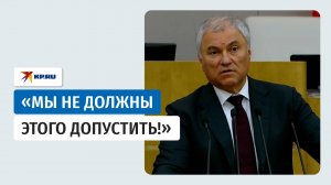 Володин подвёл итоги работы Госдумы за 7 месяцев 2025 года