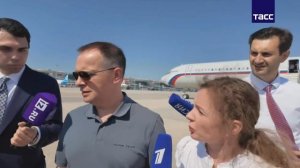 Прилет российской делегации в Стамбул во главе с Мединским. Видео- ТАСС