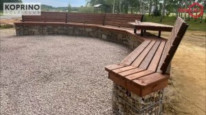 Вечное кострище из габионов — никакого кирпича и бетона!