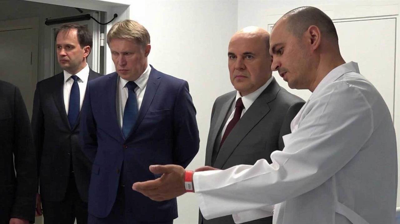 Михаил Мишустин посетил новое приемное отделение Республиканской больницы в Горно-Алтайске