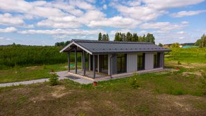 Индустриальный дом 97,4 м2 на берегу реки Вуокса