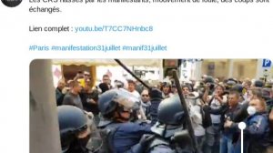 2.1Les CRS nassés par les manifestants, mouvement de foule, des coups sont échangés. - - Lien comple