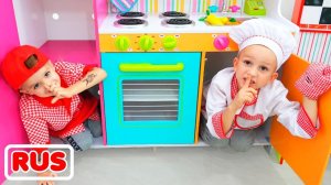 Влад и Ники готовят классный завтрак для мамы! Видео для детей.