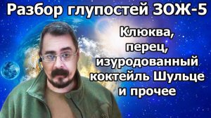 Разбор глупостей ЗОЖ ч.5 Клюква, перец, изуродованный коктейль Шульце и прочее (23.11.2020г.)