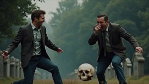 Ночь на сельском кладбище