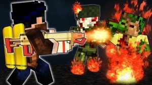 ОГНЕМЕТ(НАПАЛМ) ПРОТИВ ЗОМБИ. ДЕНЬ 21 -ЯДЕРНЫЙ ЗОМБИ АПОКАЛИПСИС В МАЙНКРАФТ