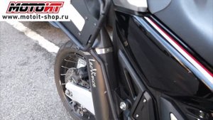 Honda X-ADV 750 с глушителем LeoVince Nero