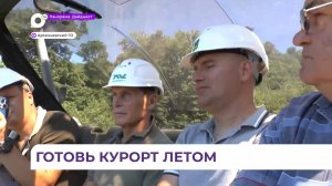 Олег Кожемяко протестировал новый кресельный подъемник на горнолыжке в Арсеньеве