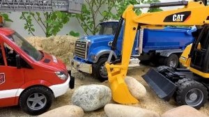 Экскаватор, Самосвал, Пожарная машина, Игрушечная машинка ~! ИГРУШКИ BIBO