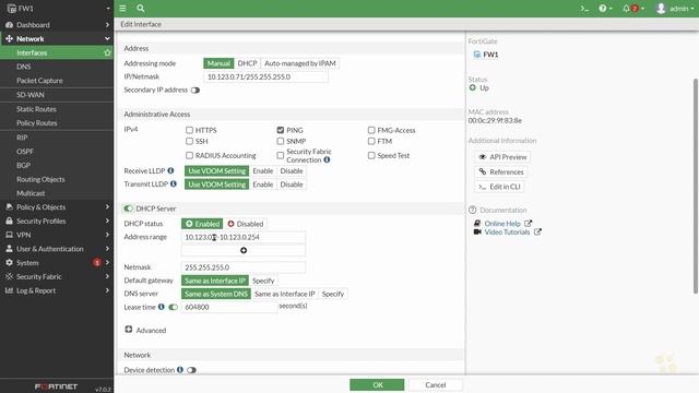 FortiGate DHCP Server Config - Fortinet NSE 4 - FortiOS 7.x _ CBT Nuggets