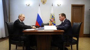 Владимир Путин встреча с губернатором Архангельской обл. А. Цыбульским, Северодвинск, 24 июля 2025