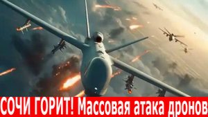 Удар ВСУ по Сочи! Массовая атака дронов. Кто ЗАКАЗАЛ атаку на Сочи? Самый мощный удар за 2 года!