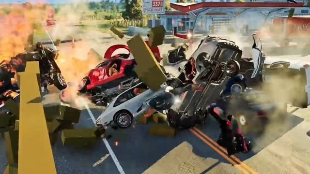 Опасные обгоны в BeamNG drive смотреть онлайн