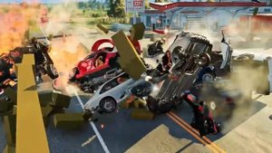 Опасные обгоны в BeamNG drive