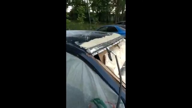 Subaru Legacy II. Ремонт крыши кузова.