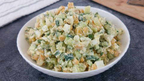 Новый салат с кукурузой на 5 минут