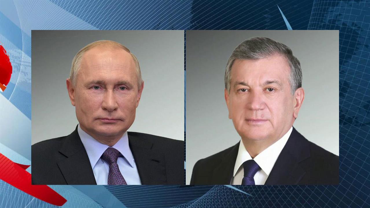 Владимир Путин поздравил с днем рождения президента Узбекистана