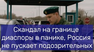Скандал на границе диаспоры в панике, Россия не пускает подозрительных приезжих