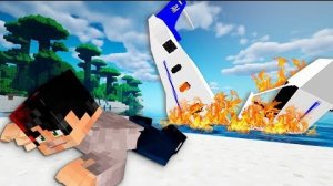 ОСТАТЬСЯ В ЖИВЫХ. КРУШЕНИЕ САМОЛЕТА. ІДЕНЬ 1]-ЗОМБИ АПОКАЛИПСИС В МАЙНКРАФТ