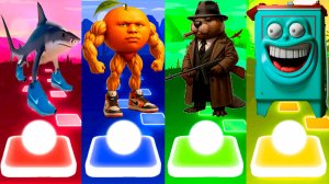 ТРАЛАЛЕРО ТРАЛАЛА 🆚 У ДИН ДУН МА ДИН 🆚 БОБРИТО БАНДИТО 🆚 БОМ БОМ БОМ ГАЗУН | Tiles Hop №104