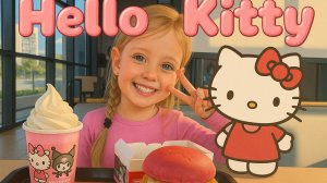Продукция Hello Kitty во вкусно и точка, пробуем розовый Бургер