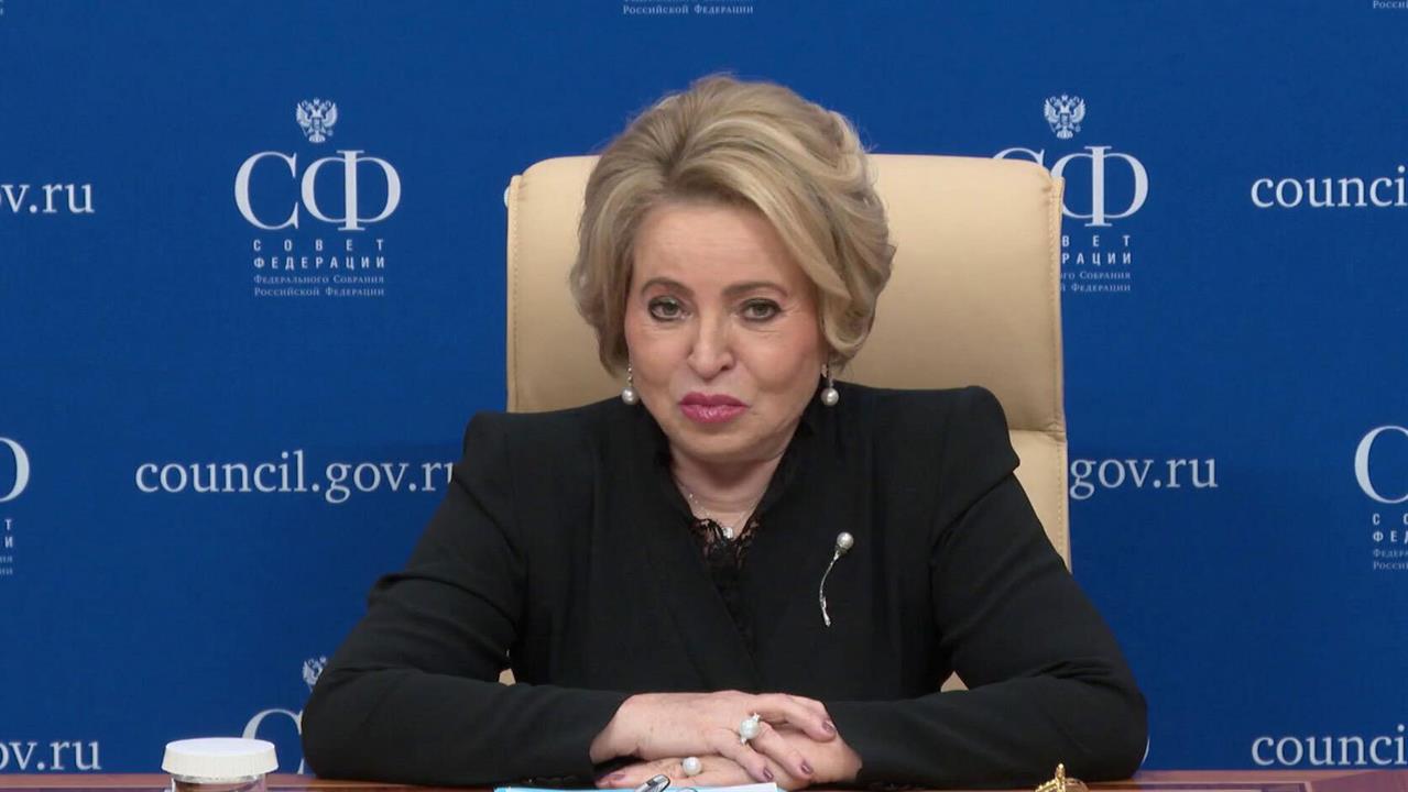 Председатель Совета Федерации Валентина Матвиенко подвела итоги весенней сессии